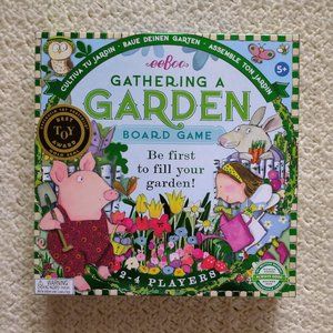 NEW~Eeboo~Gathering a Garden Board Game~2-4 Players~Ages 5+~Patience/Numbers~FUN